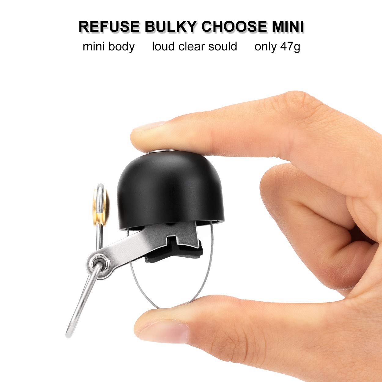 ROCKBROS Bike Bell Classic Bicycle Bell for Bike Ring Bell with Loud Sound Bells for Road Mountain Bike Handlebars Adults - Image 5