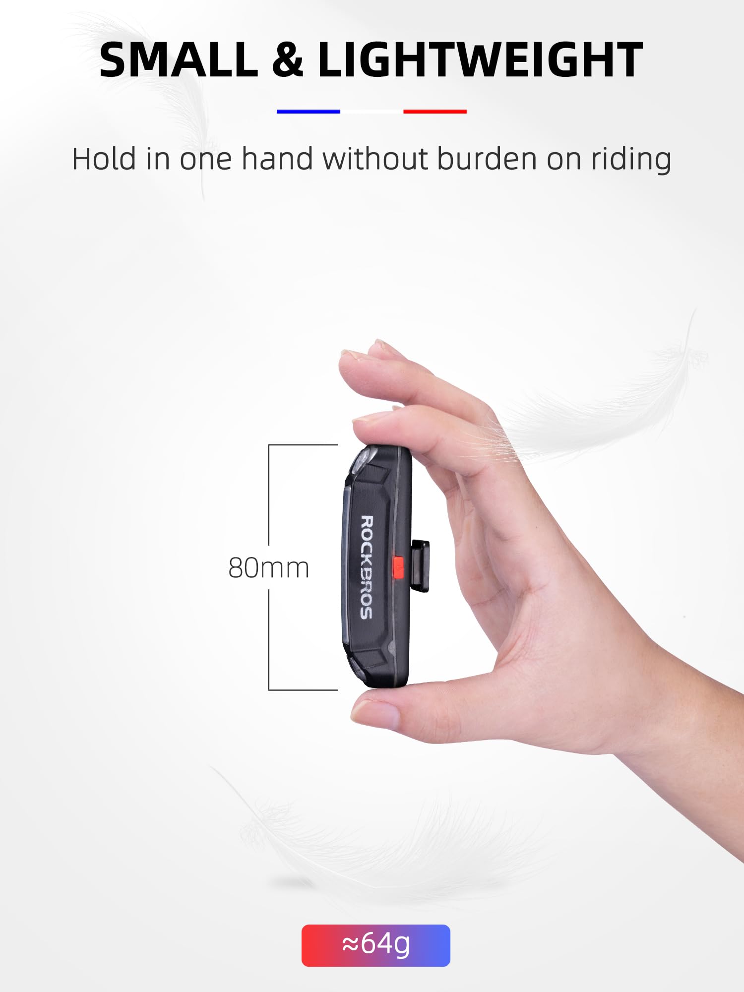 ROCKBROS Bike Tail Light USB Rechargeable LED Bike Rear Light 6 Modes IPX4 Bike Taillight for Night Riding - Image 5