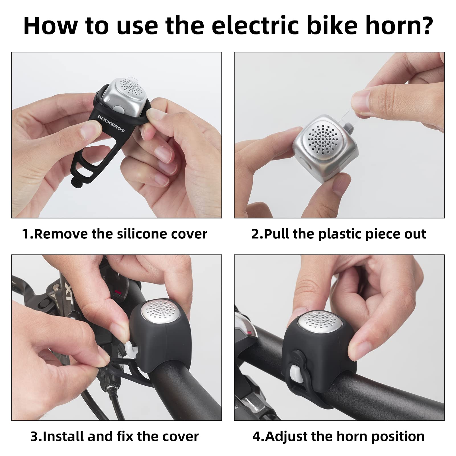 ROCKBROS Electra Bike Bell Electric Cycling Bells Horn Bicycle Horns Water-Resistant Bike Bells - Image 8