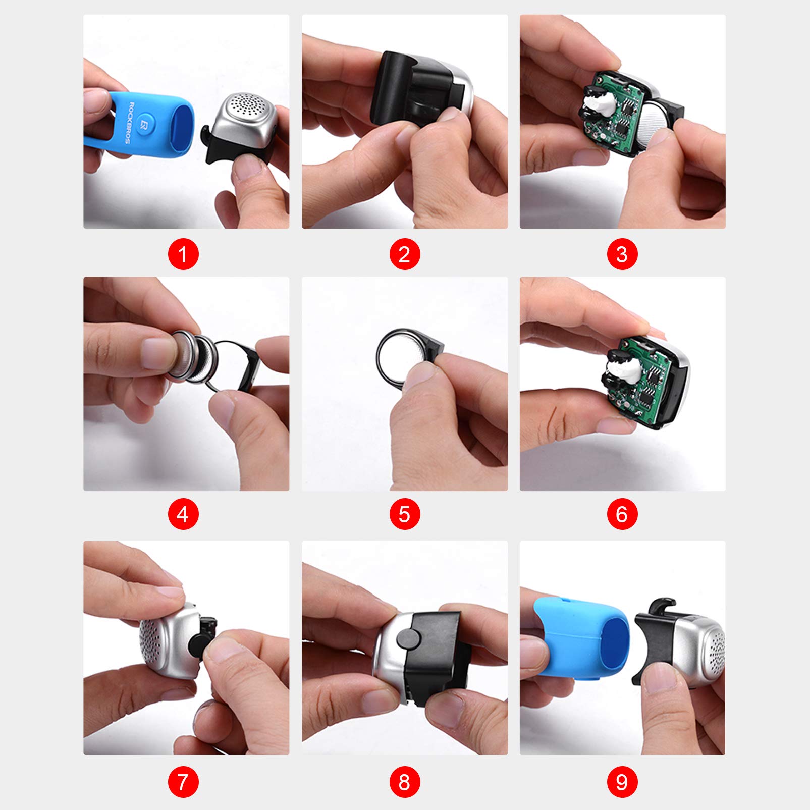 ROCKBROS Electra Bike Bell Electric Cycling Bells Horn Bicycle Horns Water-Resistant Bike Bells - Image 9